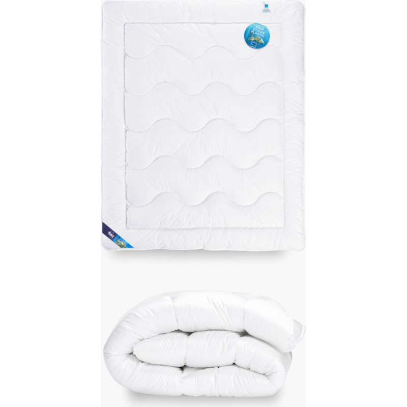 Antialerģiska sega 200x200 Aerelle Blue silta 1800g balta