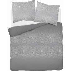 Satīna gultas veļa 220x200 Dekoratīvi pelēka 4816 A Home Satin 58