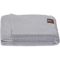 Akrila kokvilnas sega 150x200 0293/16 pelēks gultas pārklājs pleds