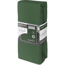 Džersija palags ar mīkstu elastīgo joslu 90x200 zaļa 25 cm matracim