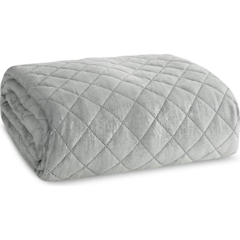 Dekoratīvais gultas pārklājs 220x240 Blink 3 sudrabs