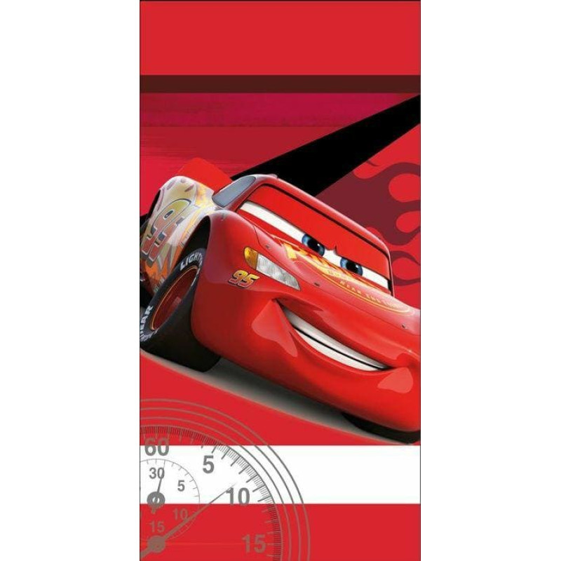 Pludmales dvielis 70x140 Auta Cars Legend sarkana kokvilna 23. augusts