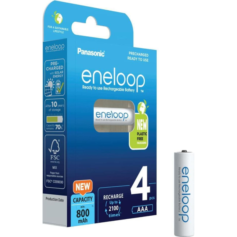 Panasonic Eneloop AAA 800mAh rechargeable - 4 pcs