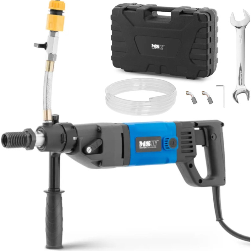 MSW Dimanta caurumu zāģē&scaron;anas iekārta betonam 1840 apgr./min 1600 W