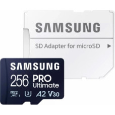 Atmiņas karte Samsung MicroSDXC 256GB PRO Ultimate with Adapter