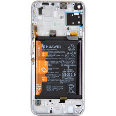 Huawei P40 Lite LCD Display + Touch Unit + Front Cover Breathing Crystal (Service Pack)