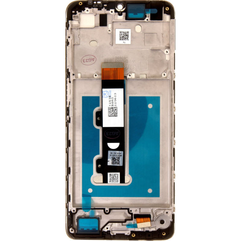 For_Motorola Motorola E22 LCD Display + Touch Unit Black + Front Cover