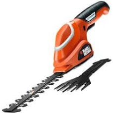 Black&Decker Akumulatora zāles un dzīvžogu šķēres ar iebūvētu 7V Li-Ion 1x1,3Ah akumulatoru Black+Decker [GSL700-QW]