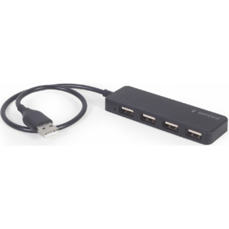 USB Centrmezgls Gembird 4-port USB hub Black