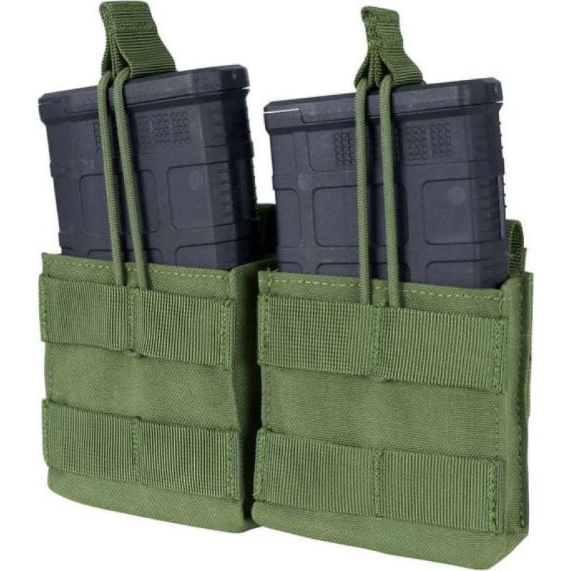 Condor - Atvērts aug&scaron;ējais dubultais M14 Mag Pouch - Olive Drab - MA24-001