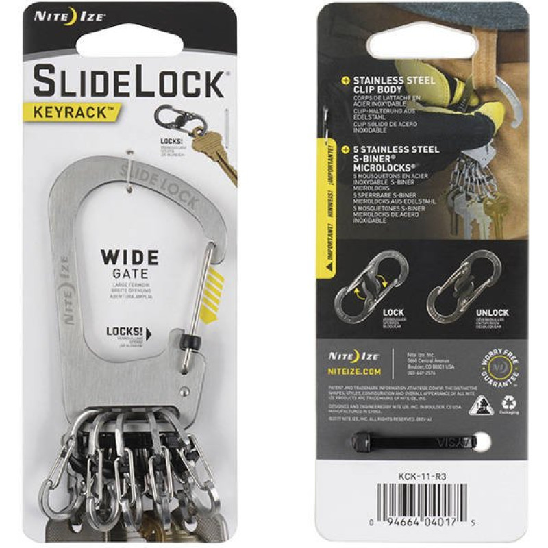 Nite Ize - SlideLock KeyRack - Nerūsējošais materiāls - KCK-11-R3