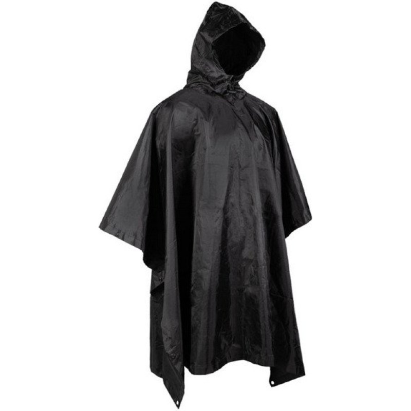 Mil-Tec - Poncho Basic Ripstop - Melns - 10628002