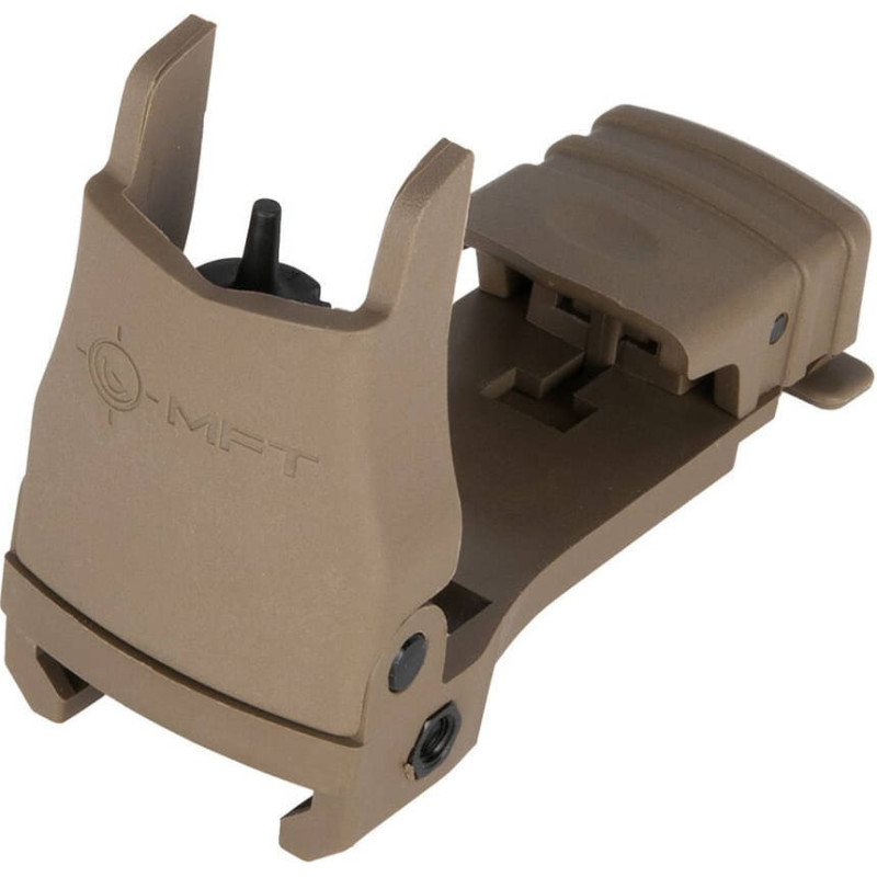 Mission First Tactical (Mft) MFT&nbsp;&mdash; polimēra paceļams priek&scaron;ējais tēmēklis&nbsp;&mdash; izdegusi tum&scaron;ā zeme&nbsp;&mdash; BUPSWF-SDE