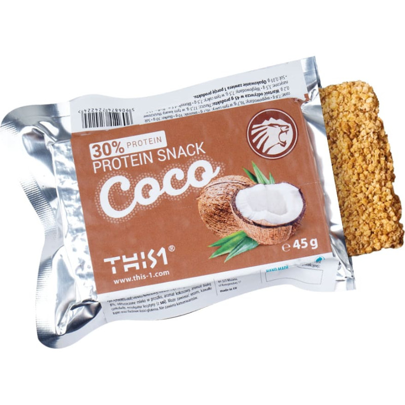 This-1 - Olbaltumvielu batoniņš - Kokosrieksts - 248 kcal - 45g