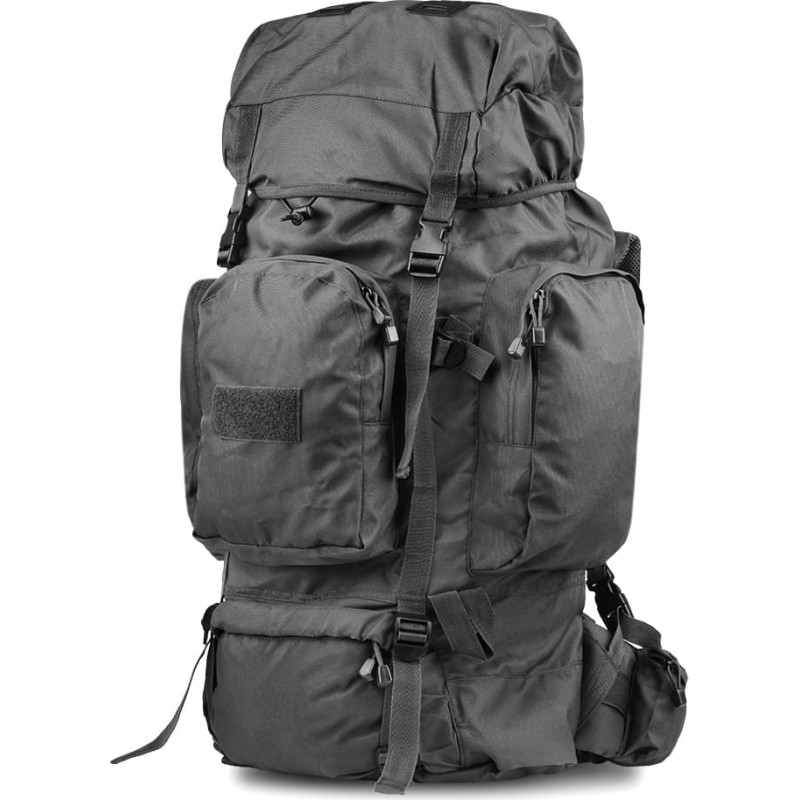Mil-Tec - Recom pārgājienu mugursoma - 88 L - melna - 14033002