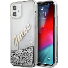 GUHCP12SGLVSSI Guess Liquid Glitter Vintage Cover for iPhone 12 mini 5.4 Silver