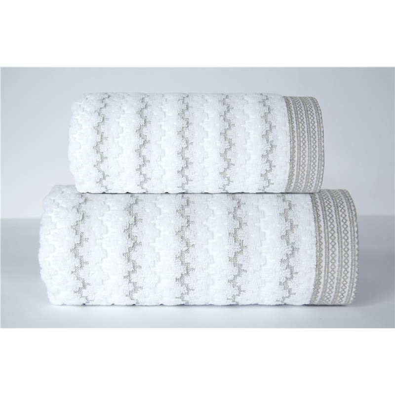 Spāņu dvielis 50x90 balts 520 g/m2 frotē