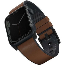 UNIQ pasek Straden Apple Watch Series 4|5|6|7|8|SE|SE2|Ultra 42|44|45mm. Leather Hybrid Strap brązowy|brown