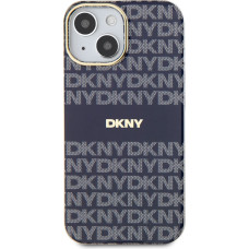 Dkny PC|TPU Repeat Pattern Tonal Stripe Magsafe Case for iPhone 13 Blue