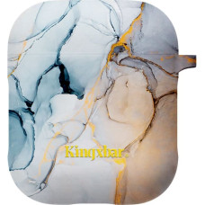 Kingxbar Marble Silikona Aizsargapvalks Austiņām Apple Airpods 1 | 2 Dzeltens