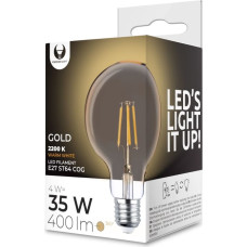 Forever Light LED Bulb Filament E27 G95 4W 230V 2200K 400lm COG gold Forever Light