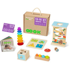 Box XXL Box Montessori izglītojošs 6in1 sensors 13-15 mēneši
