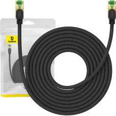 Braided network cable cat.8 Baseus Ethernet RJ45, 40Gbps, 8m (black)