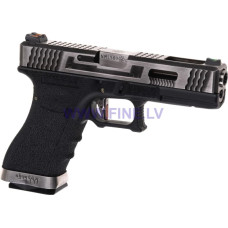 WE G-Force 17 SV Silver Barrel Metal Version GBB