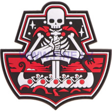 JTG Ghost Ship Skull Rubber Patch