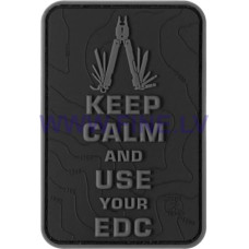 JTG Keep Calm EDC Rubber Patch