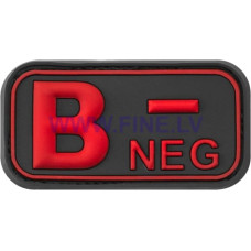 JTG Bloodtype Rubber Patch B Neg