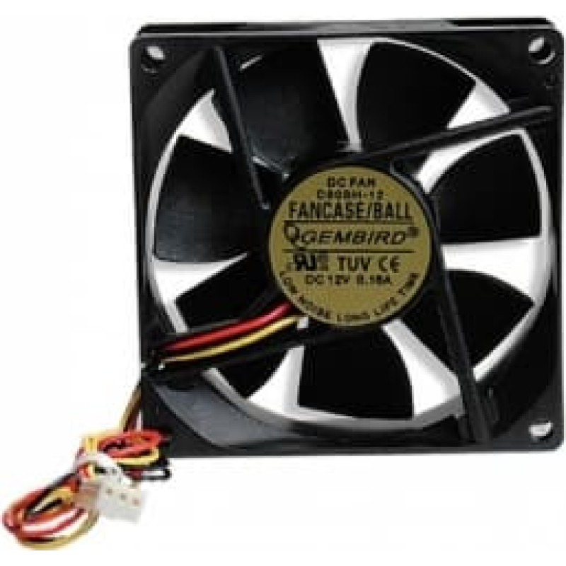 Dzesētājs Gembird 80mm PC case fan FANCASE|BALL