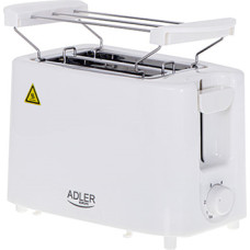 Adler Toaster AD 3223	 Power 750 W  Number of slots 2  Housing material Plastic  White