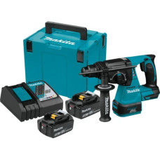 Makita-Maszyny akumulatora urbjmašīna SDS+ 18V Li-Ion 2x5.0Ah korpusā, Makita [DHR242RTJ]