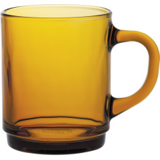 Duralex VERSAILLES DZINTARS stikls ar rokturi 260 ml oranžs - komplektā 6 gab.