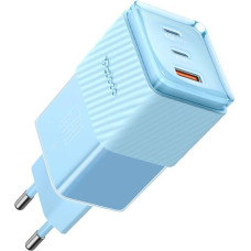 GaN 67W mains charger Mcdodo CH-1503 2x USB-C, USB-A (blue)