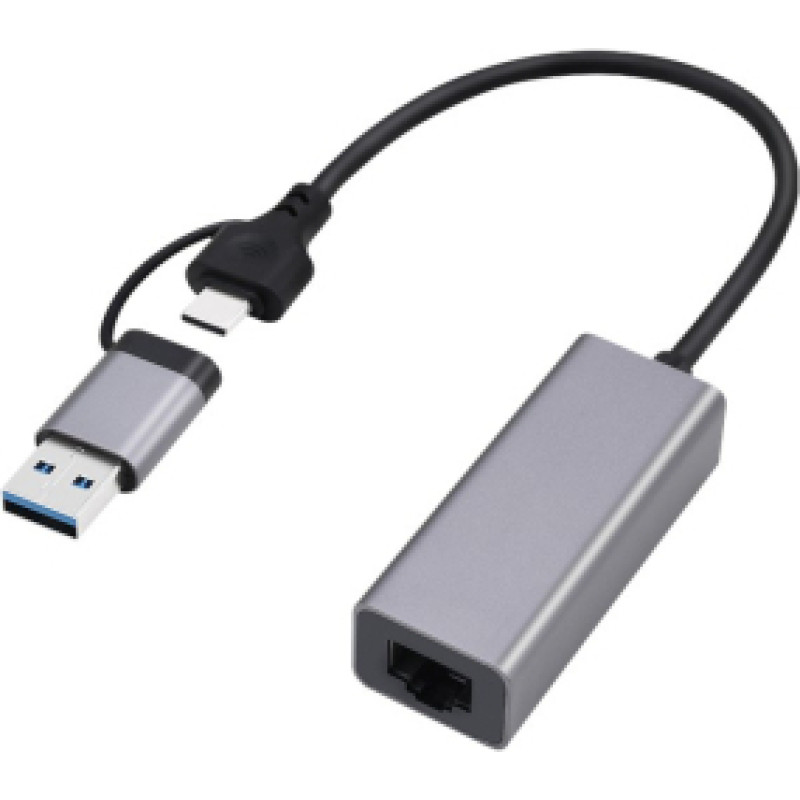 Adapteris Gembird USB 2.5G Gigabit Network Adapter Space Grey