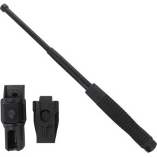 Euro Security Products (Esp) ESP - Rūdīta paplašināma zizlis ar turētāju - 16" - Ergonomisks rokturis - Melns - ExB-16HE BLK BH-54