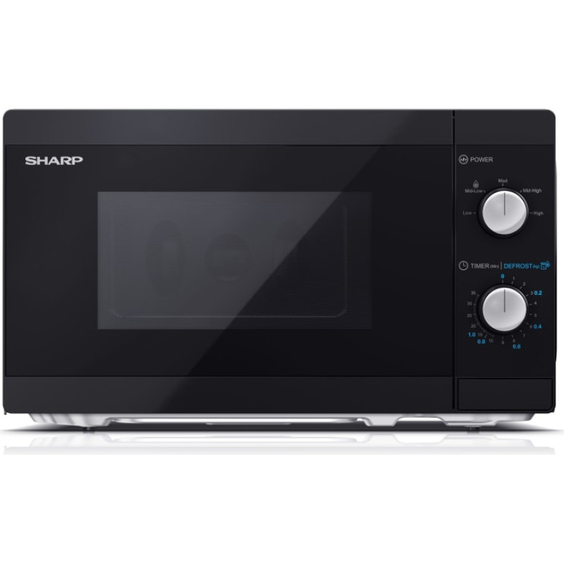 Sharp YC-MS01E-B microwave Countertop Solo microwave 20 L 800 W Black