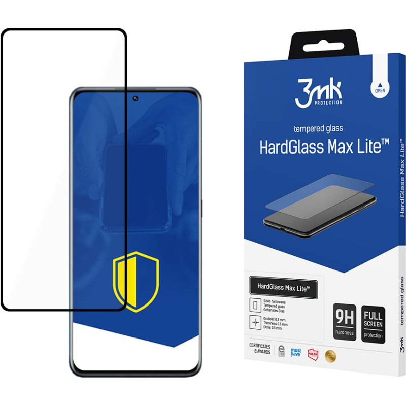 Xiaomi 12|12X Black - 3mk HardGlass Max Lite™ screen protector