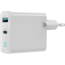 Devia wall charger Extreme PD 65W 1x USB-C 1x USB white