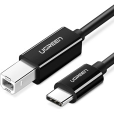 Ugreen US370 45034 cable for USB-C | USB-B printer 1m - black