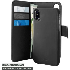 Puro Wallet Detachable iPhone Xr 2w1 czarne|black IPCX61BOOKC3BLK