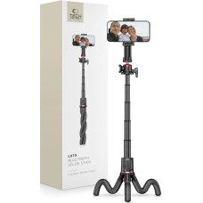 Tech-Protect L07S Bluetooth selfie stick with flexible tripod up to 54cm and 360 head - black