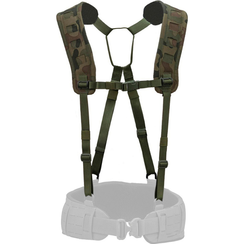 Templars Gear - X-Harness 4 punktu taktiskie balsti - MOLLE - Wz. 93 / PL Woodland — TG-X-HAR-WZ93