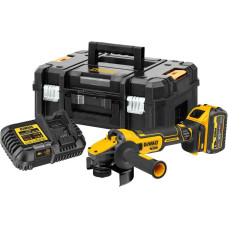 Dewalt-Maszyny Bezvadu bezsuku leņķa slīpmašīna 125 mm, 18 V Li-Ion 1x6,0 Ah XR FELXVOLT ADVANTAGE DEWALT [DCG409T1-QW]