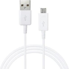 Samsung EP-DG925UWE G920 G925 S6 Universāls Micro USB Datu un Uzlādes Kabelis 1m Balts (OEM)