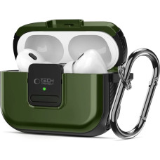 Tech-Protect Defender Hook MagSafe Case with Carabiner for Apple AirPods Pro 1 | 2 - Green