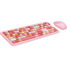 MOFII Wireless Keyboard+Mouse 666 Pink
