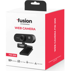 Fusion FW-200 WEB kamera USB 2.0 | 2160p | HD mikrofons| melna